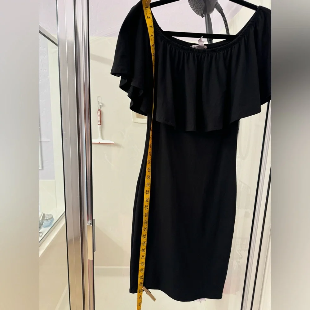 Black Ruffle Dress - Picture 2 of 5